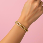 Roman Numeral Gold Handcuff