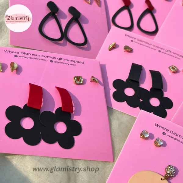 Funky Earrings with Studs – Pack of 3