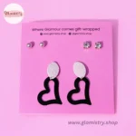 Funky Earrings with Studs – Pack of 3 - Image 13