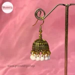 Classic Pearl Drop Jhumka Earrings