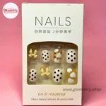 Polka Bow Press-On Nails (25 Pieces)