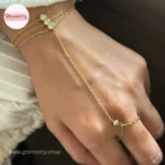 Stainless Steel Crystal Hand Harness Bracelet (Anja)