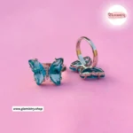 Blue Azure Butterfly Crystal Ring - Image 3