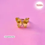 Golden Crystal Butterfly Ring - Image 3