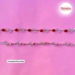 Ruby Red Tulip Crystal Bracelet – Silver-Tone Floral Bracelet for Women - Image 7