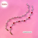Ruby Red Tulip Crystal Bracelet – Silver-Tone Floral Bracelet for Women - Image 5
